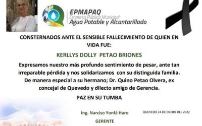 NOTA DE CONDOLENCIA.