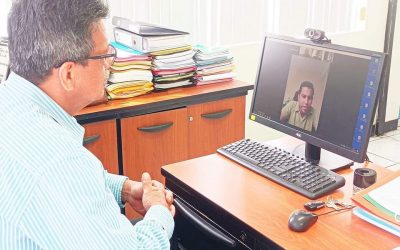 REUNIÓN DE TRABAJO VÍA TELECONFERENCIA .