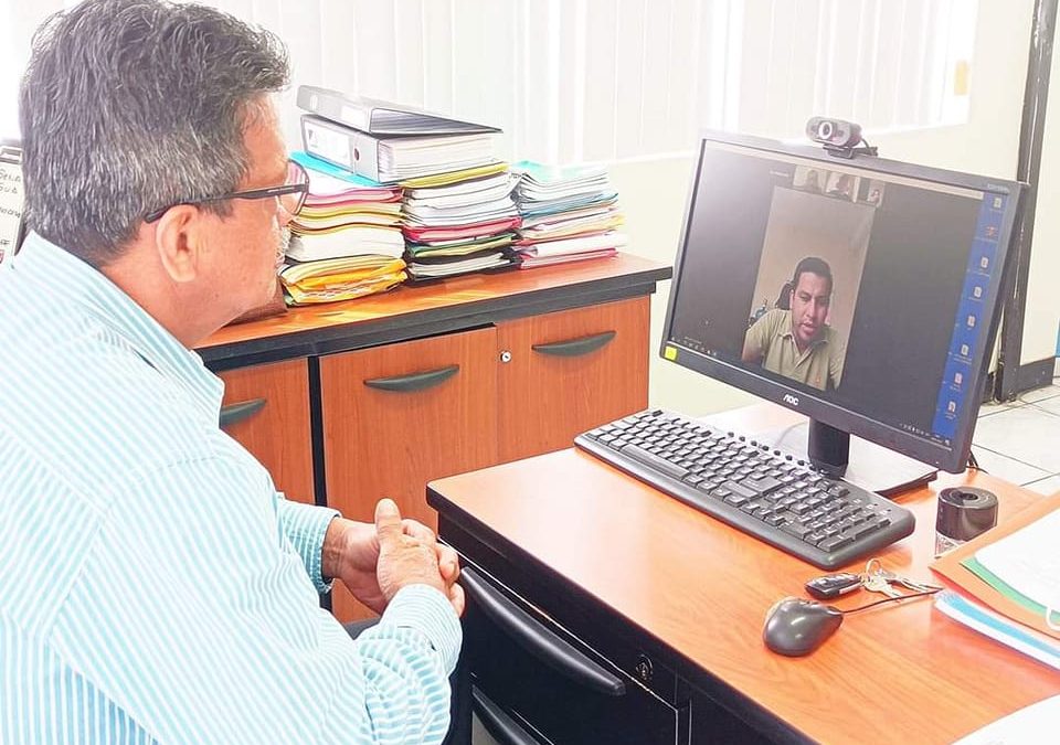 REUNIÓN DE TRABAJO VÍA TELECONFERENCIA .