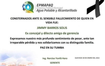NOTA DE CONDOLENCIA.