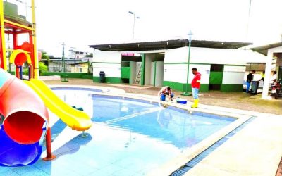 PARQUE ACUÁTICO Y PISCINA MUNICIPAL LISTAS PARA. BAÑISTAS EN ESTE FERIADO.