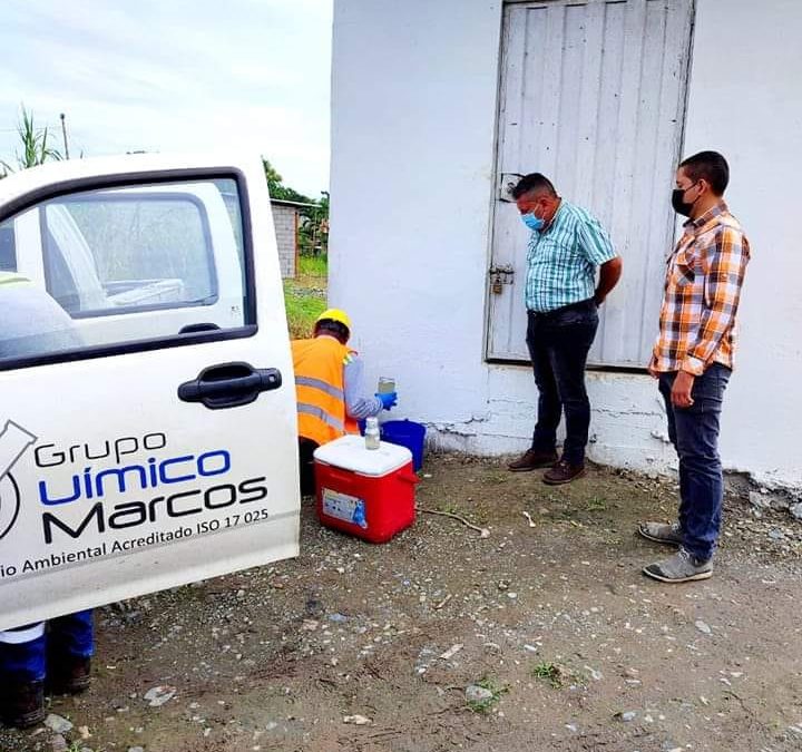 SE REALIZA TOMAS DE MUESTRA DE AGUAS RESIDUALES EN LAS PTAR DE LA ESPERANZA Y LA VICTORIA.
