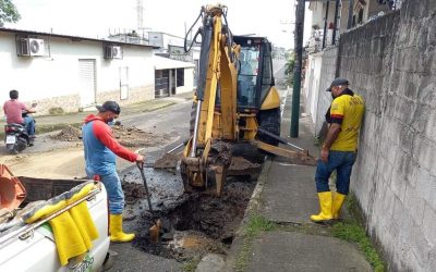 EN EL SECTOR SAN RAFAEL SE RECUPERA CAUDAL Y PRESIÓN DE AGUA .
