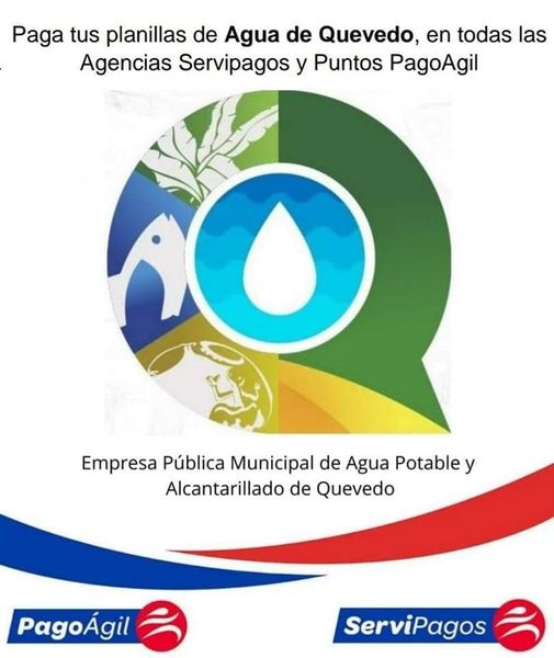 PAGA TU PLANILLA DE AGUA MENSUAL EN SERVIPAGOS Y PAGO ÁGIL.