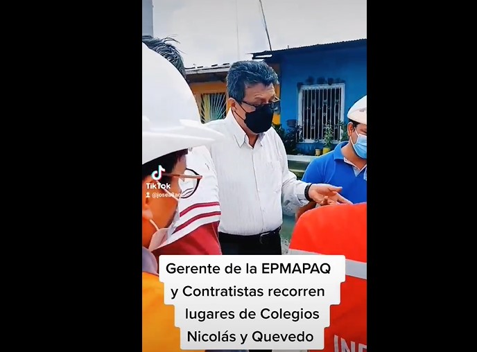 GERENTE DE LA EPMAPAQ REALIZÓ RECORRIDO PARA LA FACTIBILIDAD DE CONEXIONES PARA COLEGIOS NICOLÁS Y QUEVEDO.
